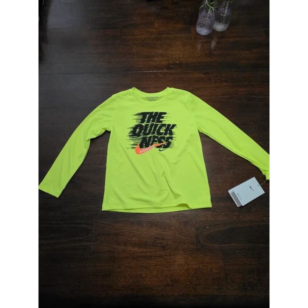 NWT Nike Dri-FIT "The Quick Ness" Long Sleeve Graphic Tee Shirt - Size 4T